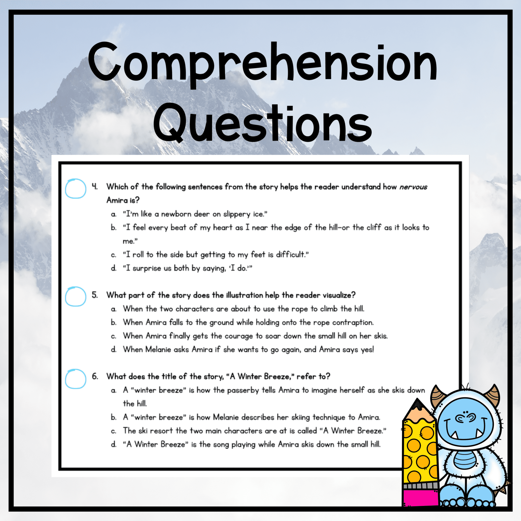 Winter Escape Room & Webscape Bundle 2nd 3rd Grade Digital Printable Activities - Image 20