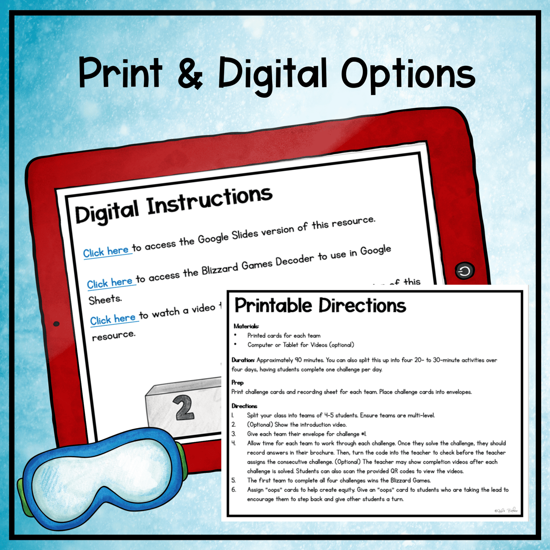 Winter Escape Room & Webscape Bundle 2nd 3rd Grade Digital Printable Activities - Image 14
