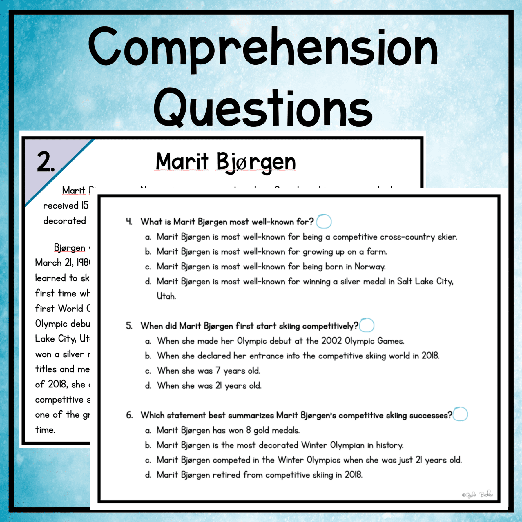 Winter Escape Room & Webscape Bundle 2nd 3rd Grade Digital Printable Activities - Image 7