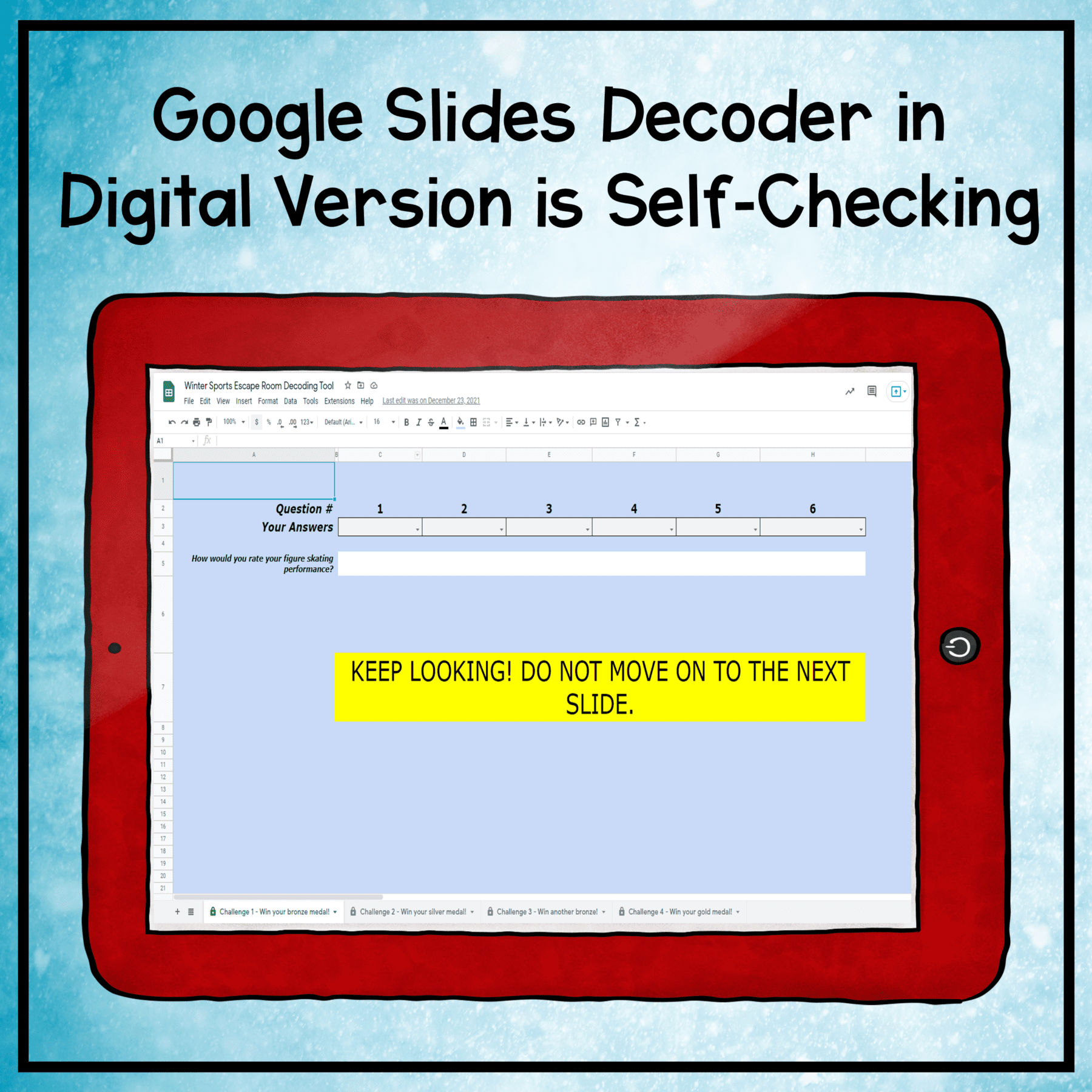 Winter Escape Room & Webscape Bundle 2nd 3rd Grade Digital Printable Activities - Image 5
