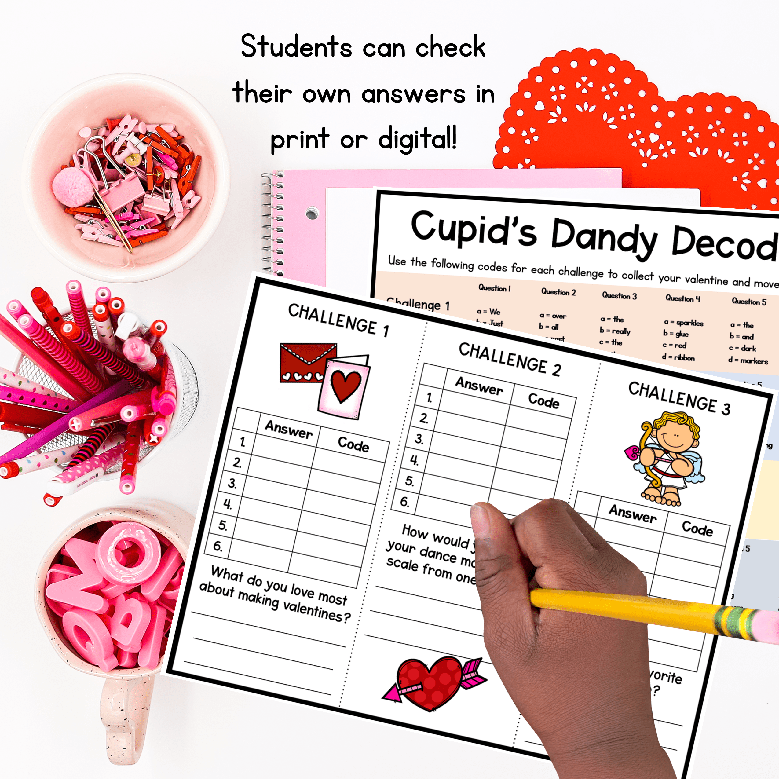 Help Cupid Valentine's Day Poetry Escape Room & Webscape™ 2nd & 3rd Grade Poems - Image 3