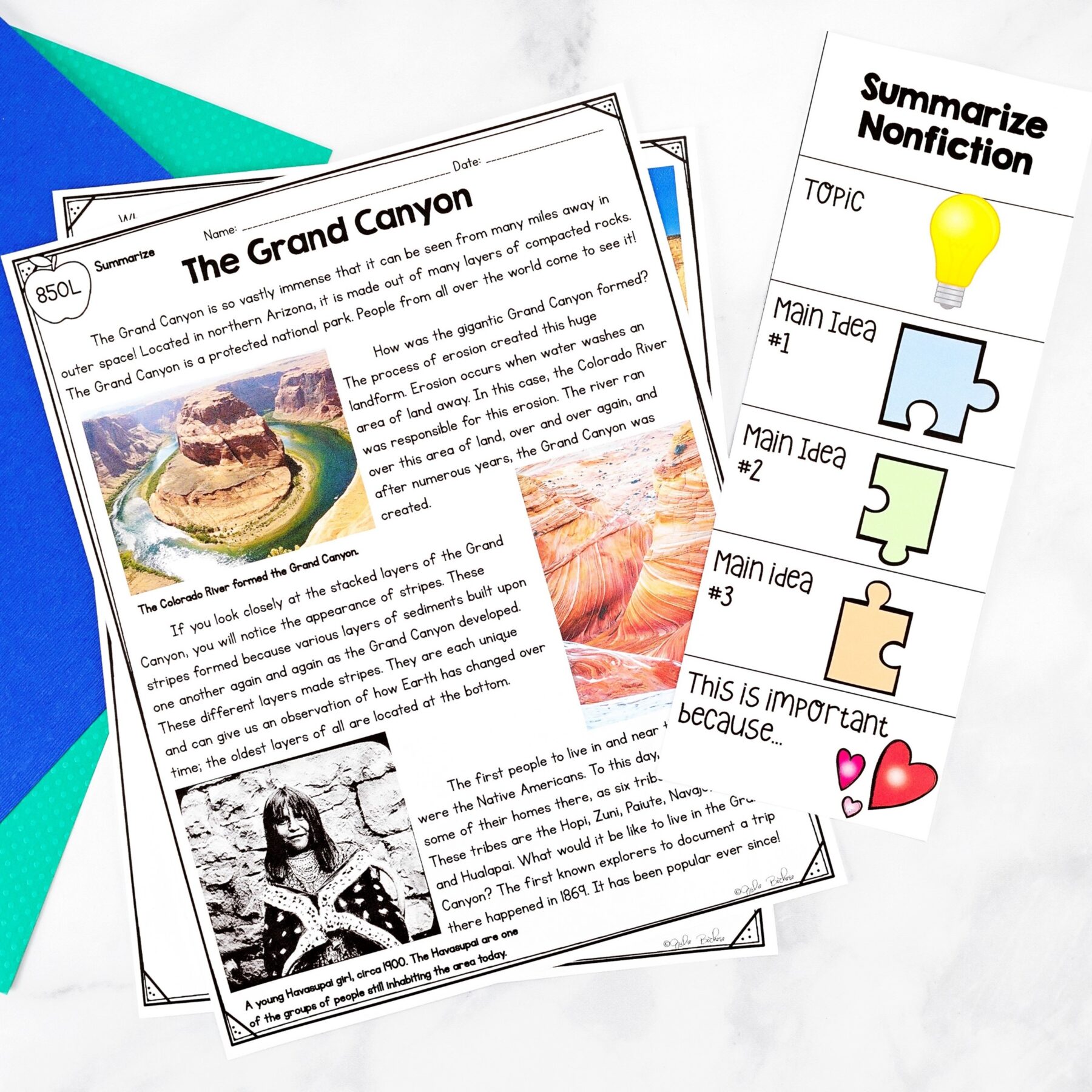 Summarize Nonfiction - 4th & 5th Florida BEST Standards - ELA.4.R.3.2 / 5.R.3.2 - Image 4