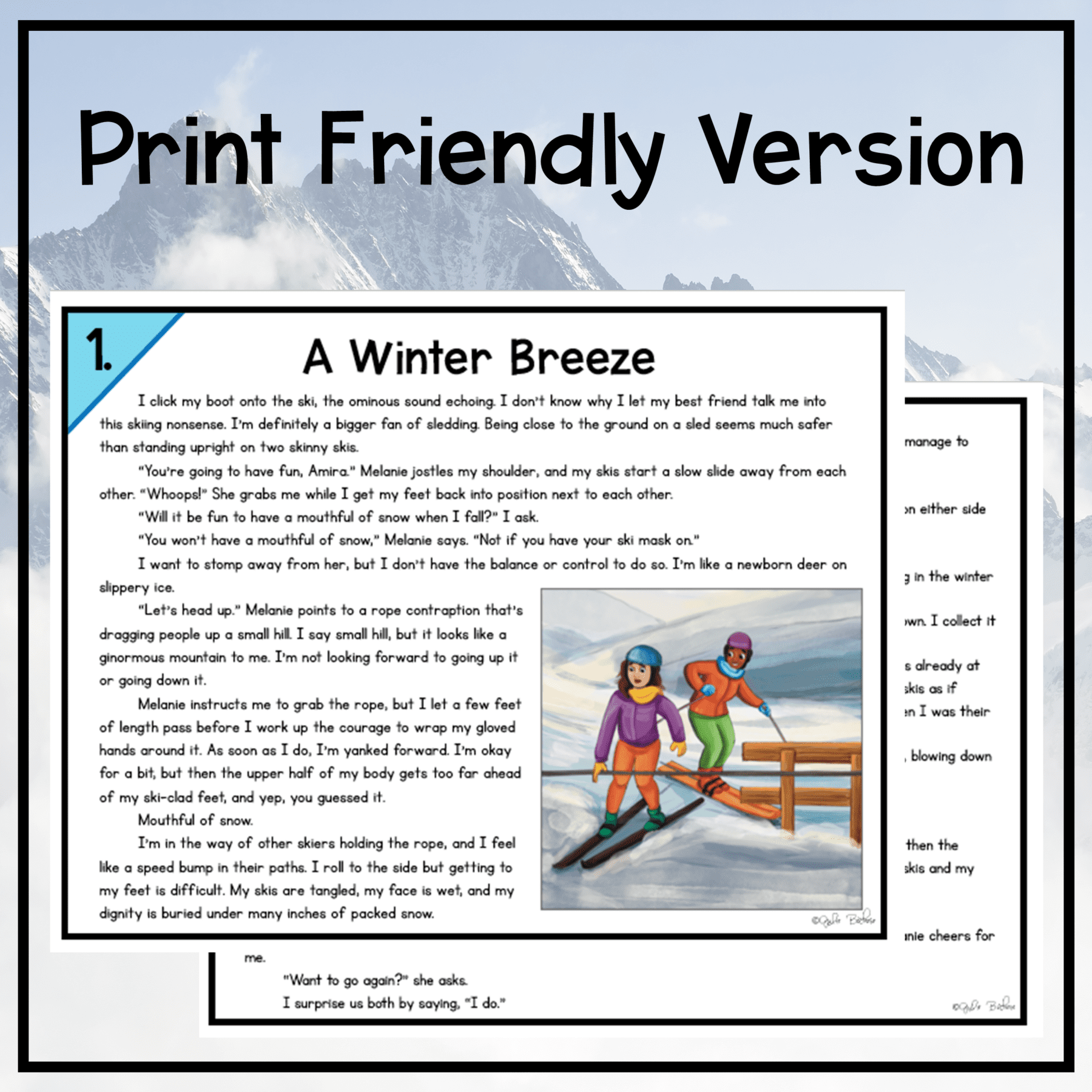 Winter Escape Room & Webscape Bundle 2nd 3rd Grade Digital Printable Activities - Image 2
