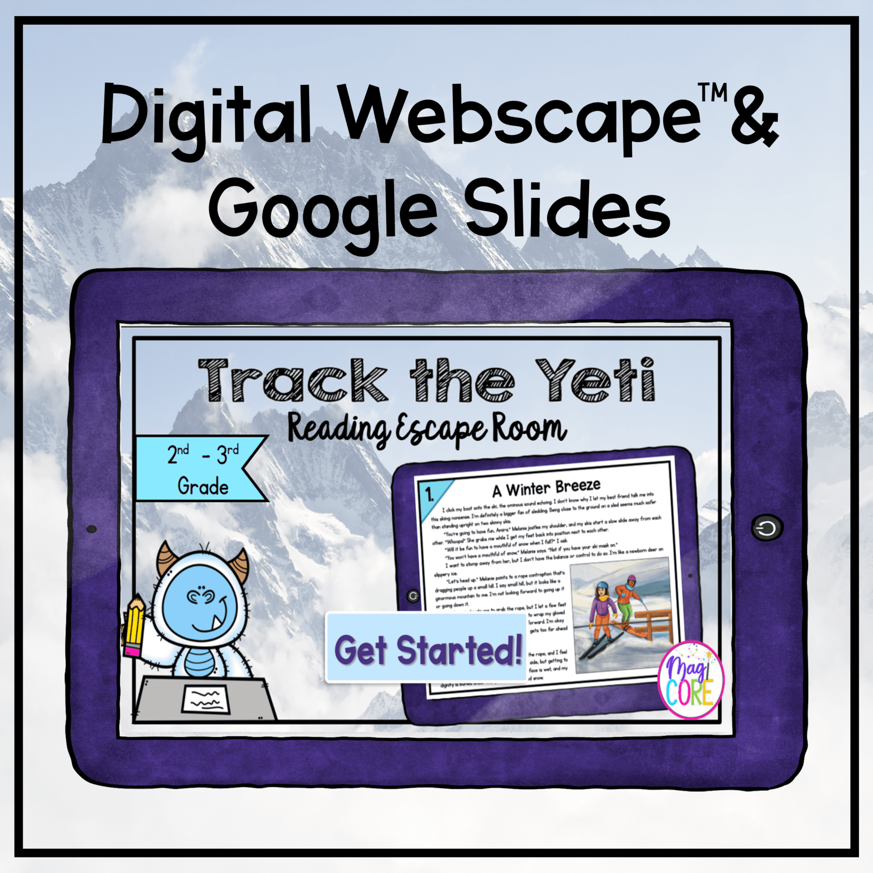 Winter Escape Room & Webscape Bundle 2nd 3rd Grade Digital Printable Activities - Image 25