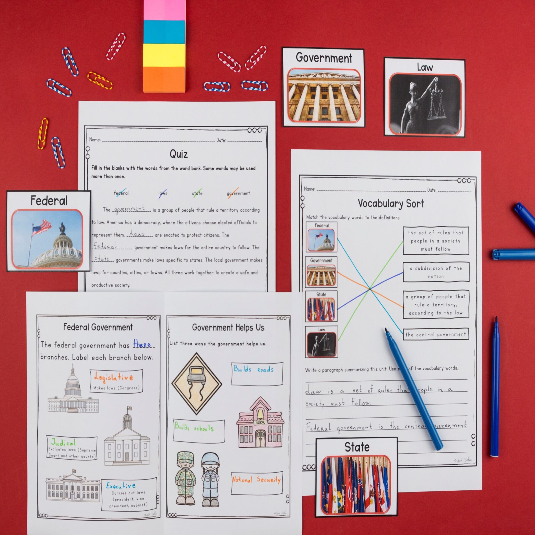 Civics & Government Unit 1: The Purpose of Government Social Studies Lessons - Image 7
