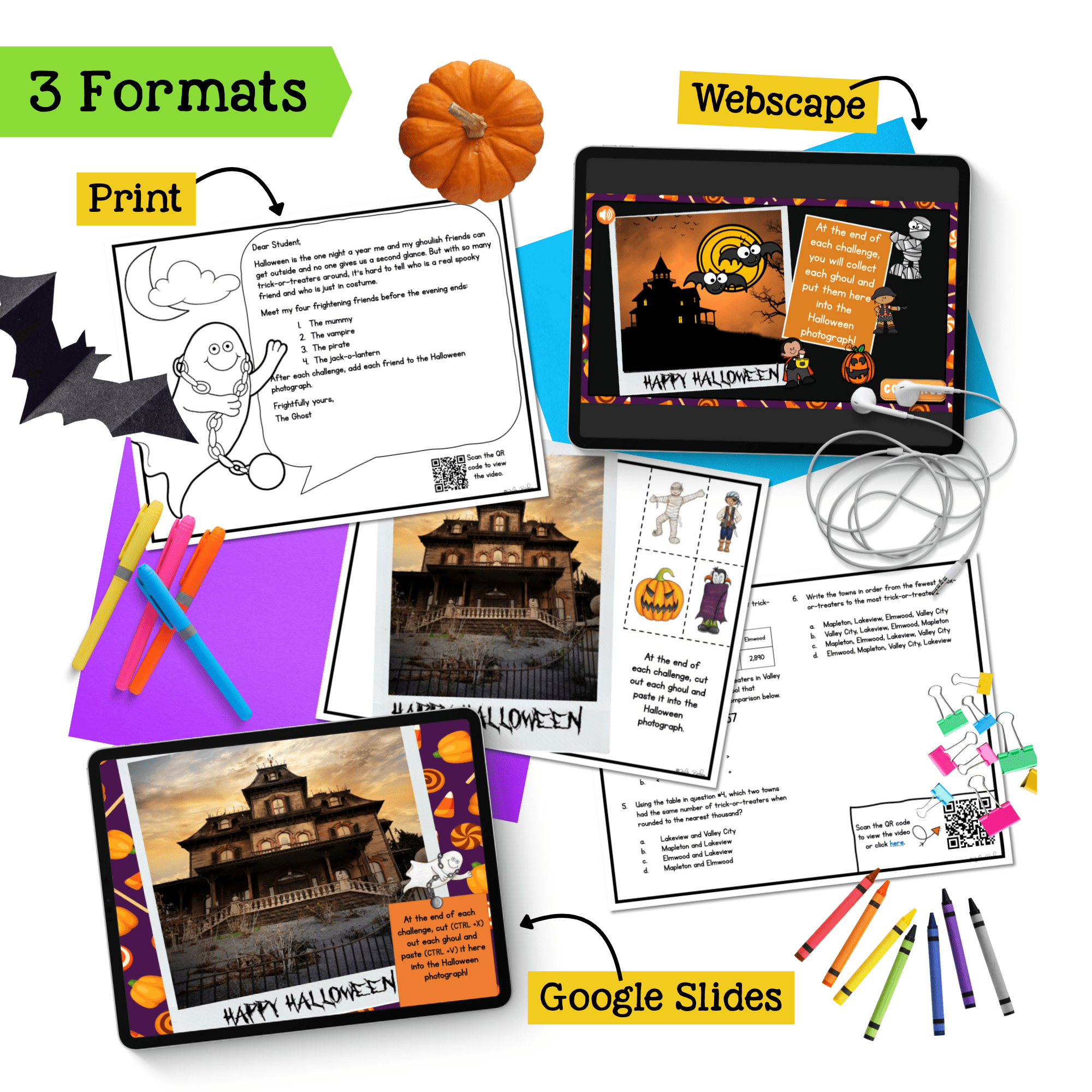 Holiday Math Escape Room Bundle 4th Grade Print & Digital Christmas Activities - Image 3