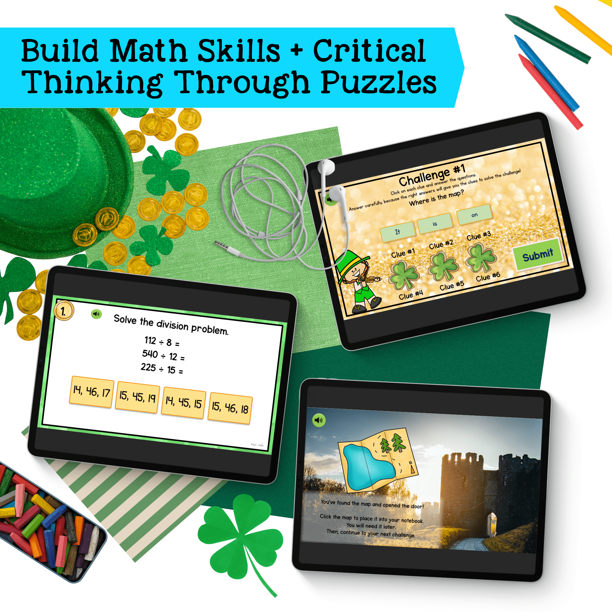 Holiday Math Escape Room Bundle 5th Grade Printable Digital Christmas Activities - Image 4