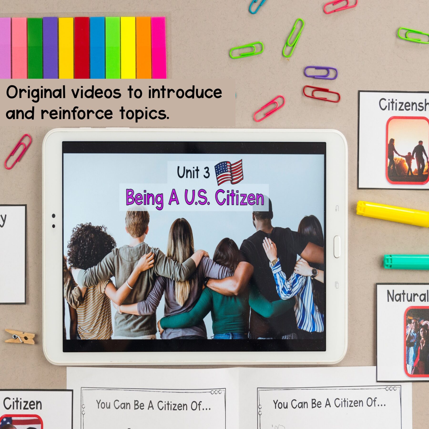 Civics & Government Unit 3: Being A U.S. Citizen Social Studies Lessons - Image 2
