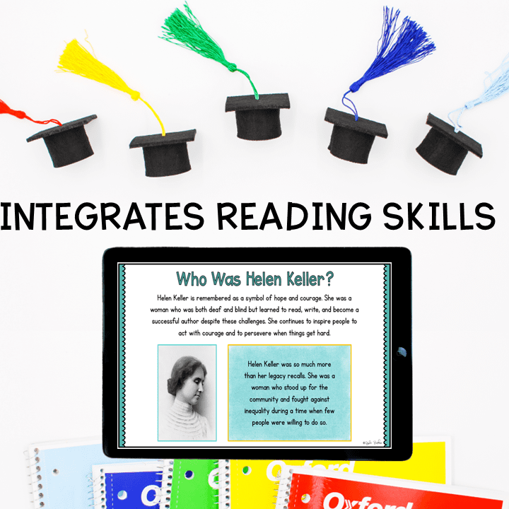 Virtual Field Trip: Helen Keller - Google Slides & Seesaw Biography Activity - Image 2