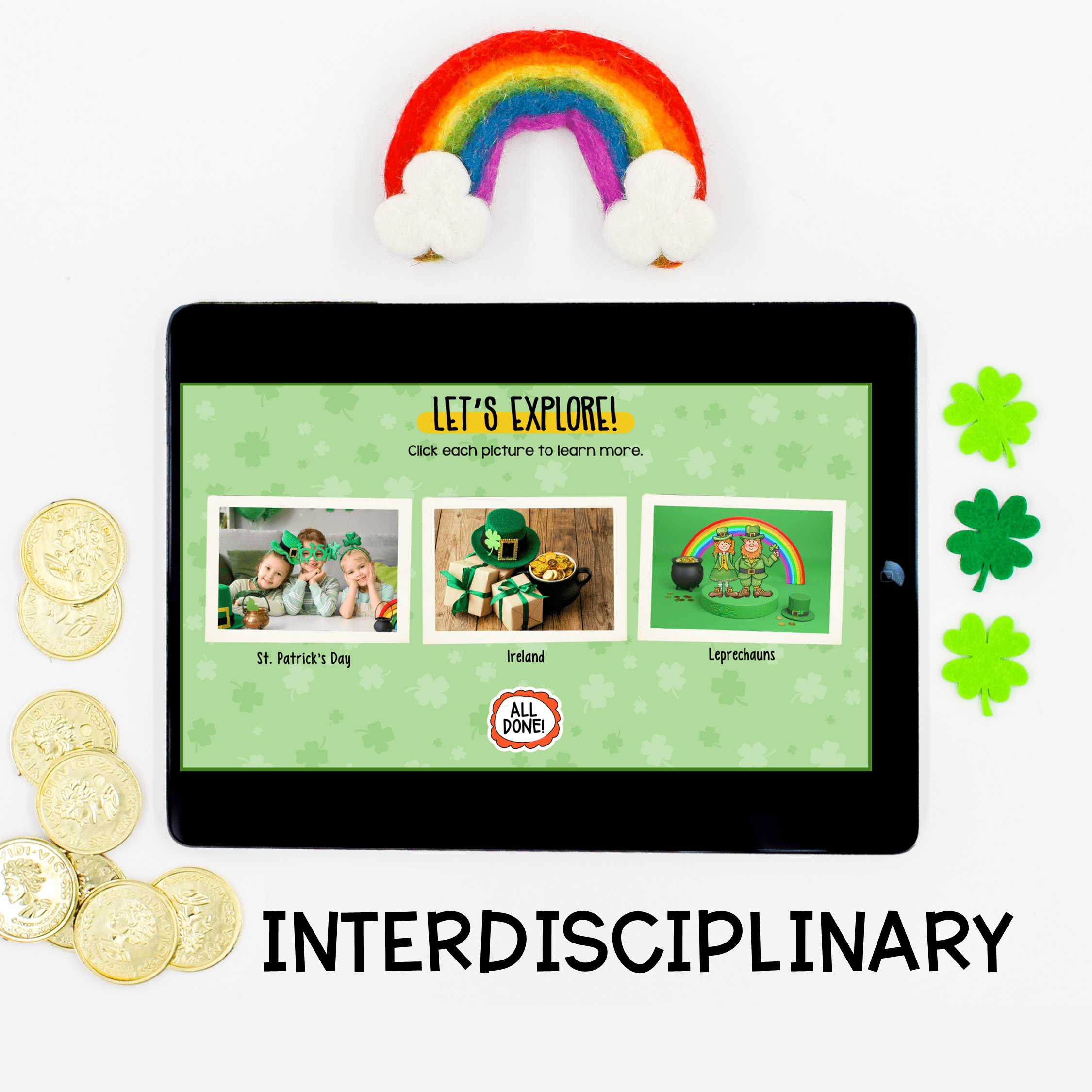 St Patrick's Day Virtual Field Trip Digital Resource Activity K & 1st Grade ELA - Image 2