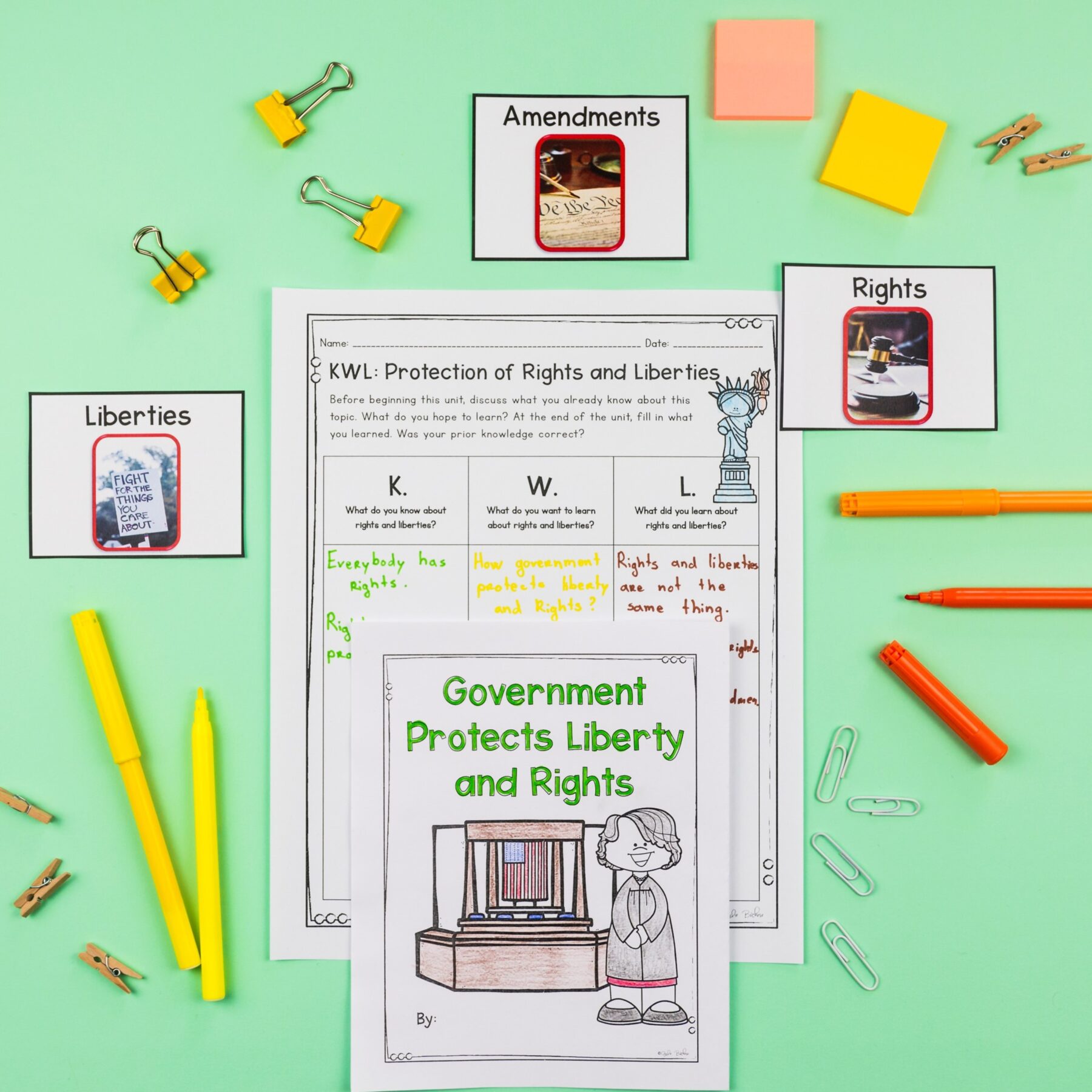 Civics & Government Unit 2: Protection of Rights & Liberties Social Studies - Image 3