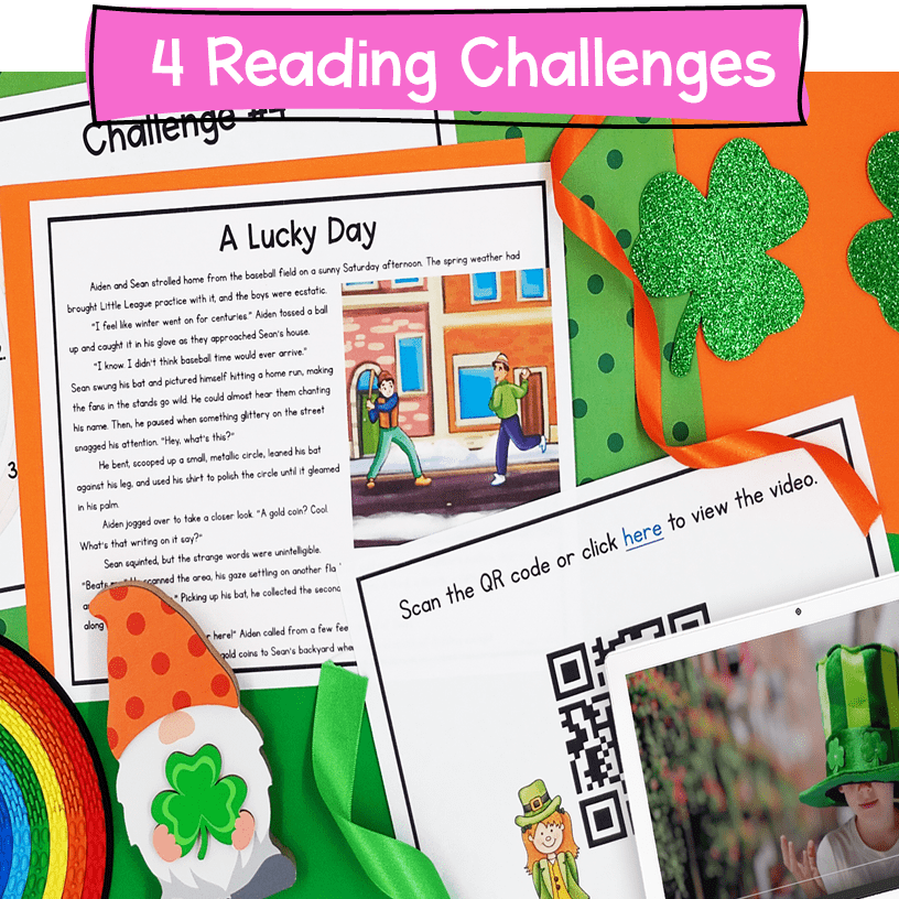 St. Patrick's Day Reading Comprehension Escape Room & Webscape 4th & 5th Grade - Image 3