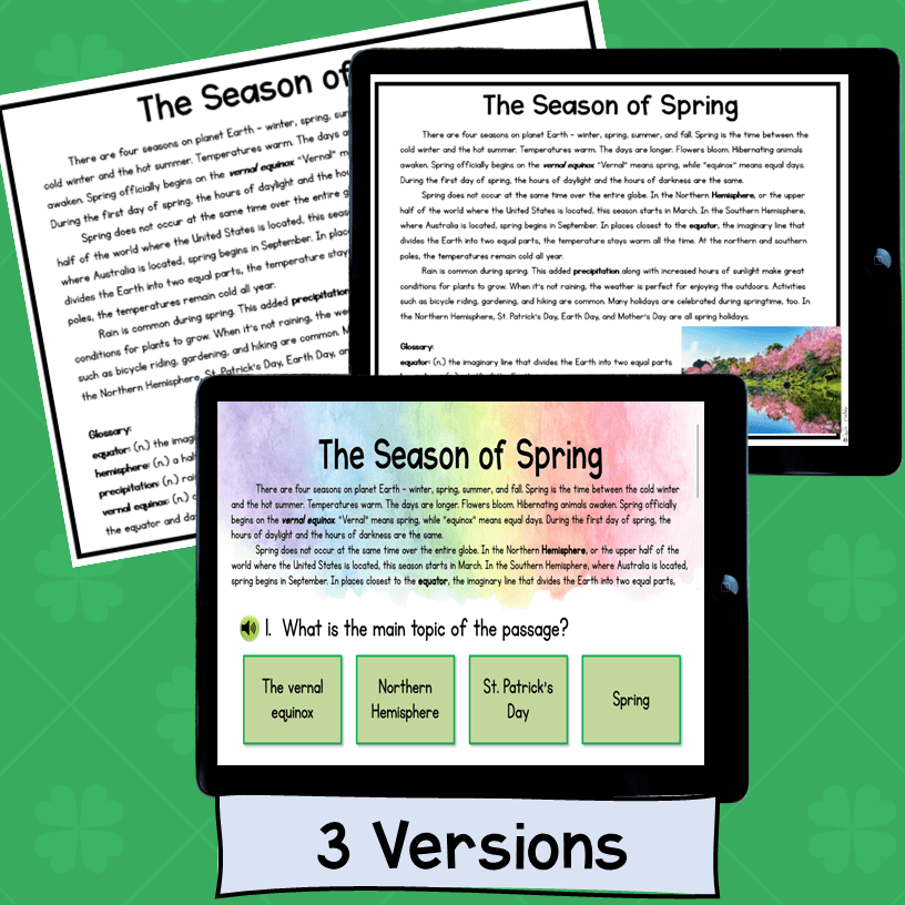 St. Patrick's Day Reading Comprehension Escape Room & Webscape™ 2nd & 3rd Grade - Image 4
