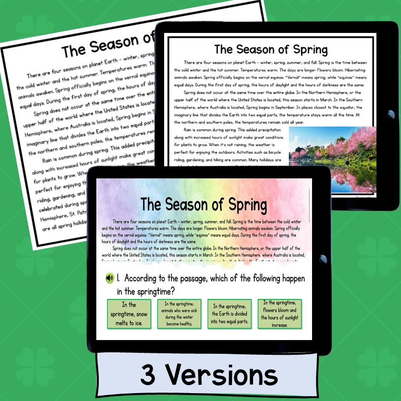 St. Patrick's Day Reading Comprehension Escape Room & Webscape 4th & 5th Grade - Image 4