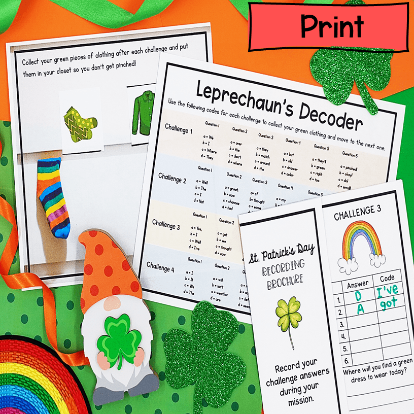 St. Patrick's Day Reading Comprehension Escape Room & Webscape™ 2nd & 3rd Grade - Image 6