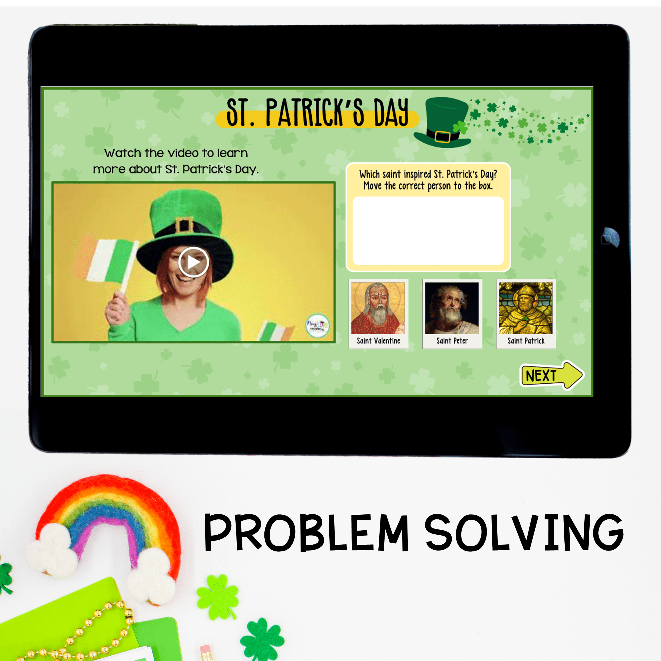 St Patrick's Day Virtual Field Trip Digital Resource Activity K & 1st Grade ELA - Image 7
