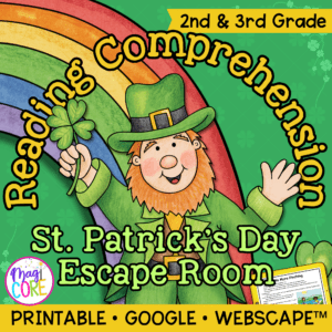 St. Patrick's Day Reading Escape Room & Webscape™ - 2nd & 3rd Grade