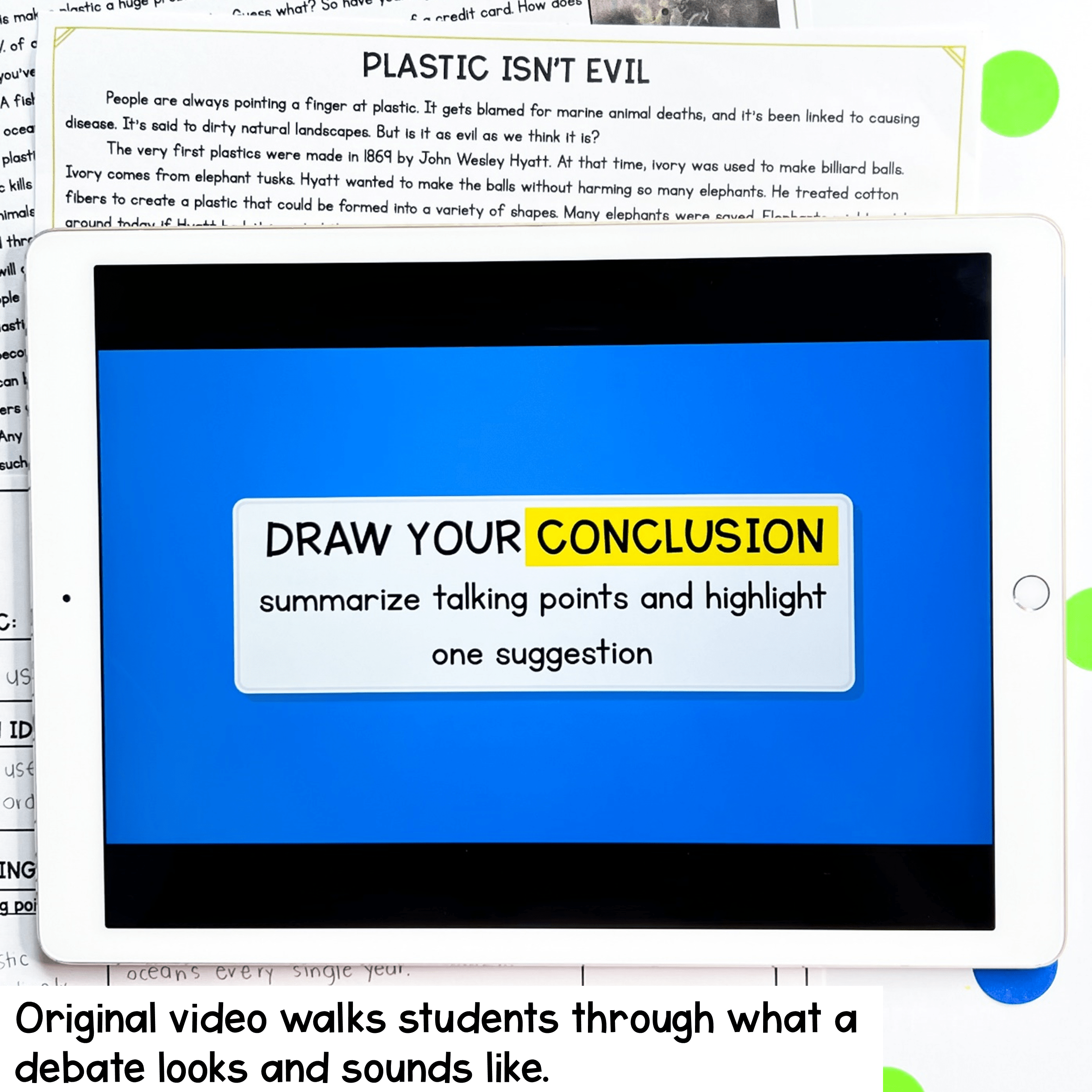 Earth Day Debate Project Based Learning - 3rd-5th Grade PBL - Print & Digital - Image 4