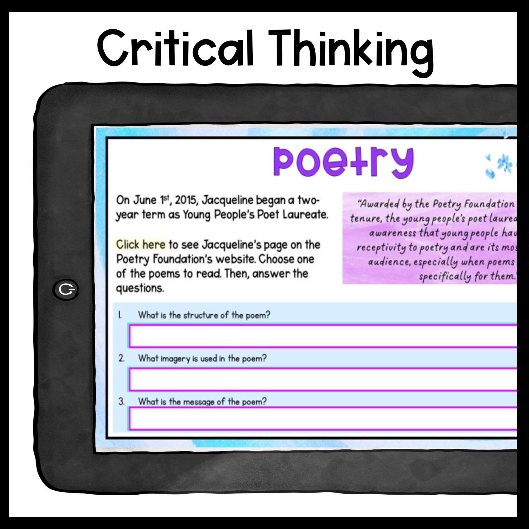 Jacqueline Woodson Author Study Virtual Biography - Image 5