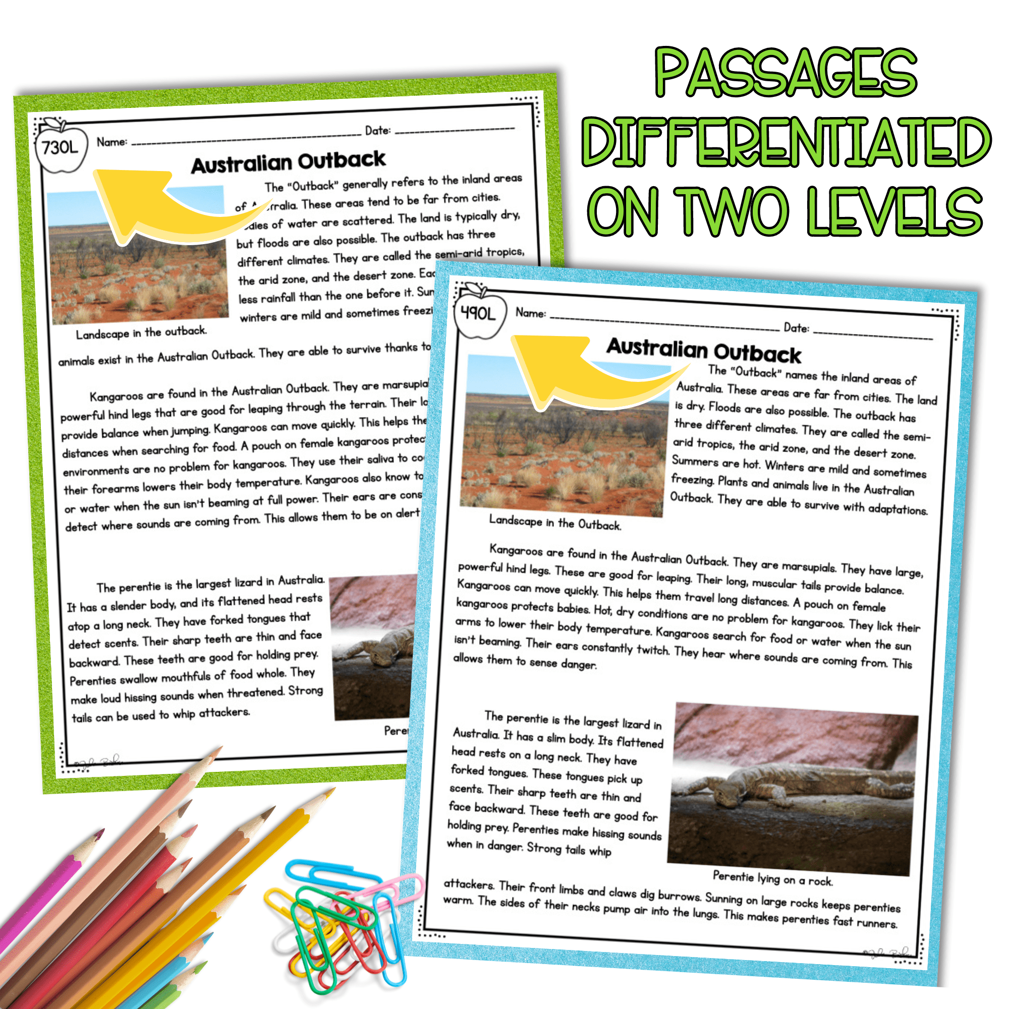 Habitats and Organism Survival NGSS 3-LS4-3 Science Differentiated Passages - Image 2