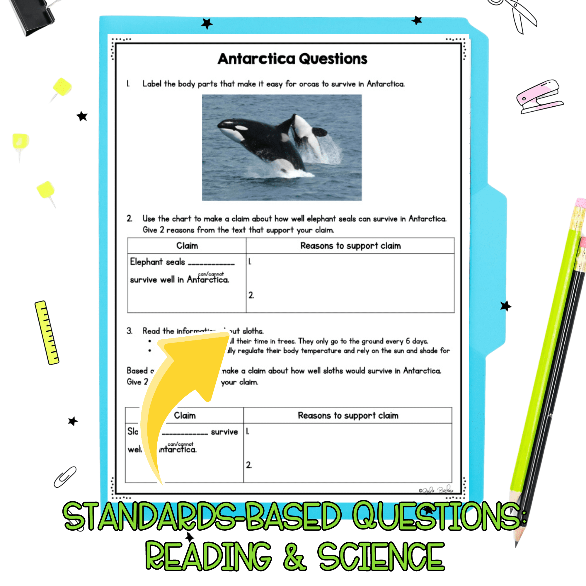 Habitats and Organism Survival NGSS 3-LS4-3 Science Differentiated Passages - Image 3