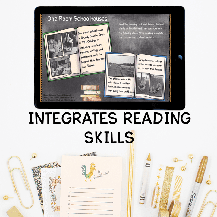 Virtual Field Trip One Room Schoolhouses Google Slides Digital Resource Activity - Image 2