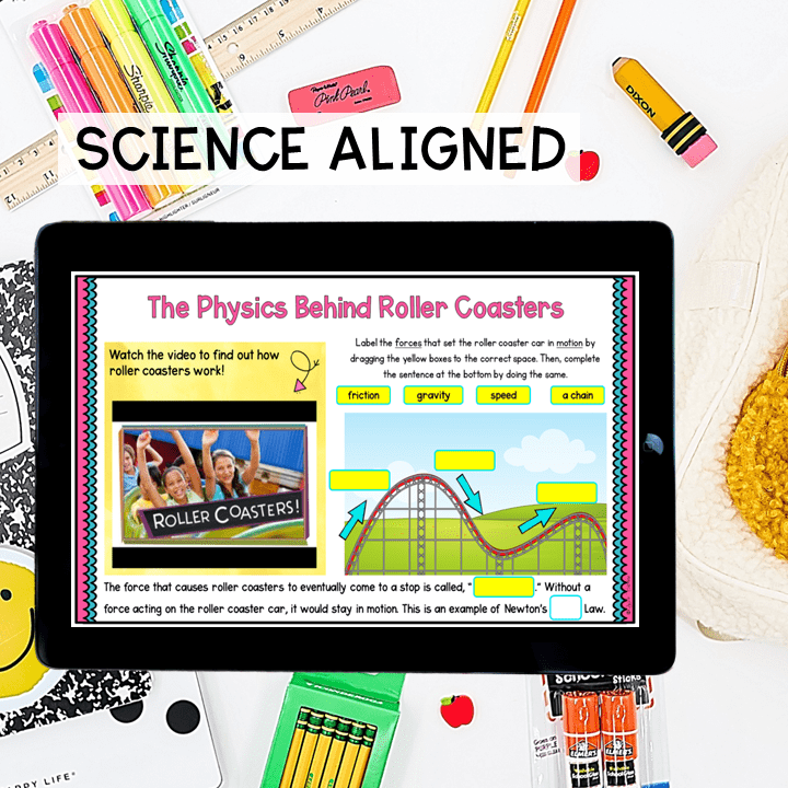 Virtual Field Trip Theme Park Force & Motion Google Digital Resource Activity - Image 2
