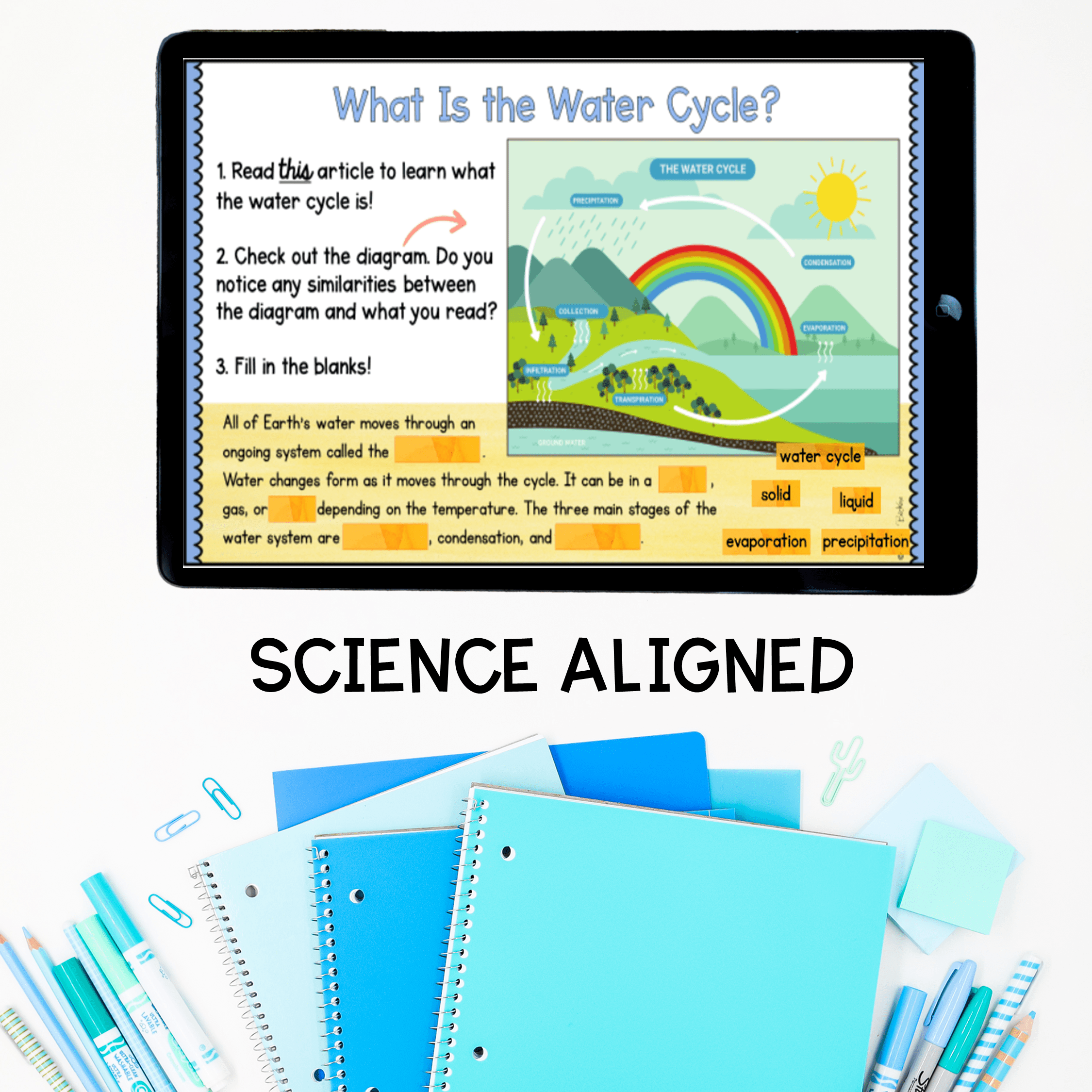 Virtual Field Trip The Water Cycle Digital Resource Science Activity - Image 2