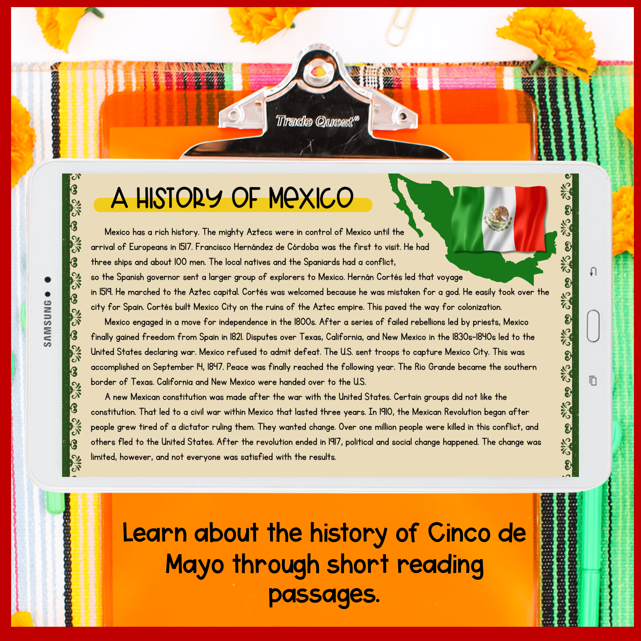 Cinco de Mayo Activity Virtual Field Trip to Puebla Mexico Digital Resource - Image 2