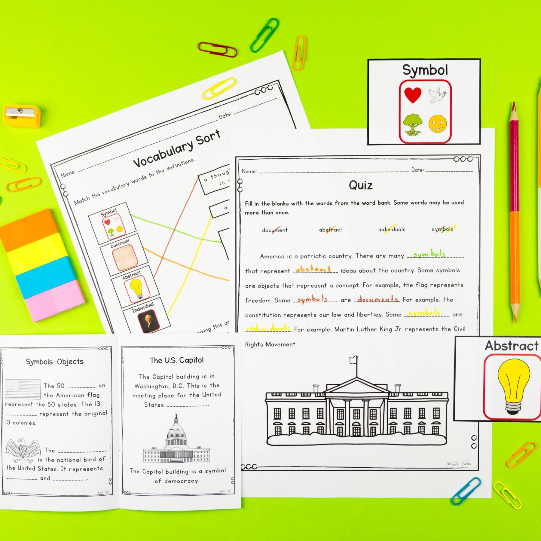 Civics & Government Unit 6: American Symbols that Represent US Social Studies - Image 3