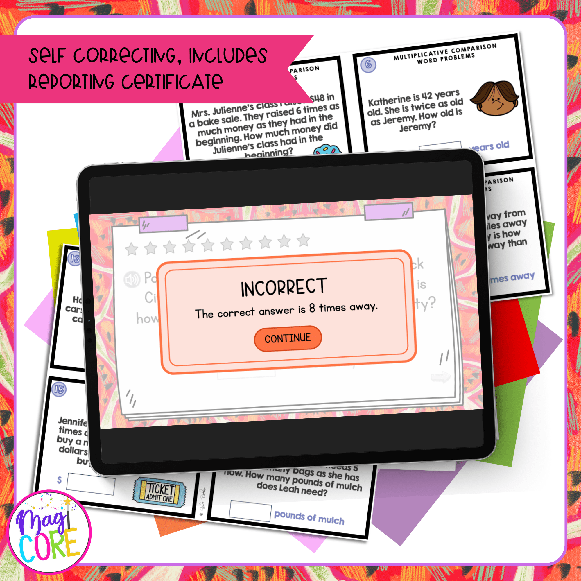 Multiplicative Comparison Word Problems Task Cards - 4th Grade - 4.OA.A.2 - Image 3