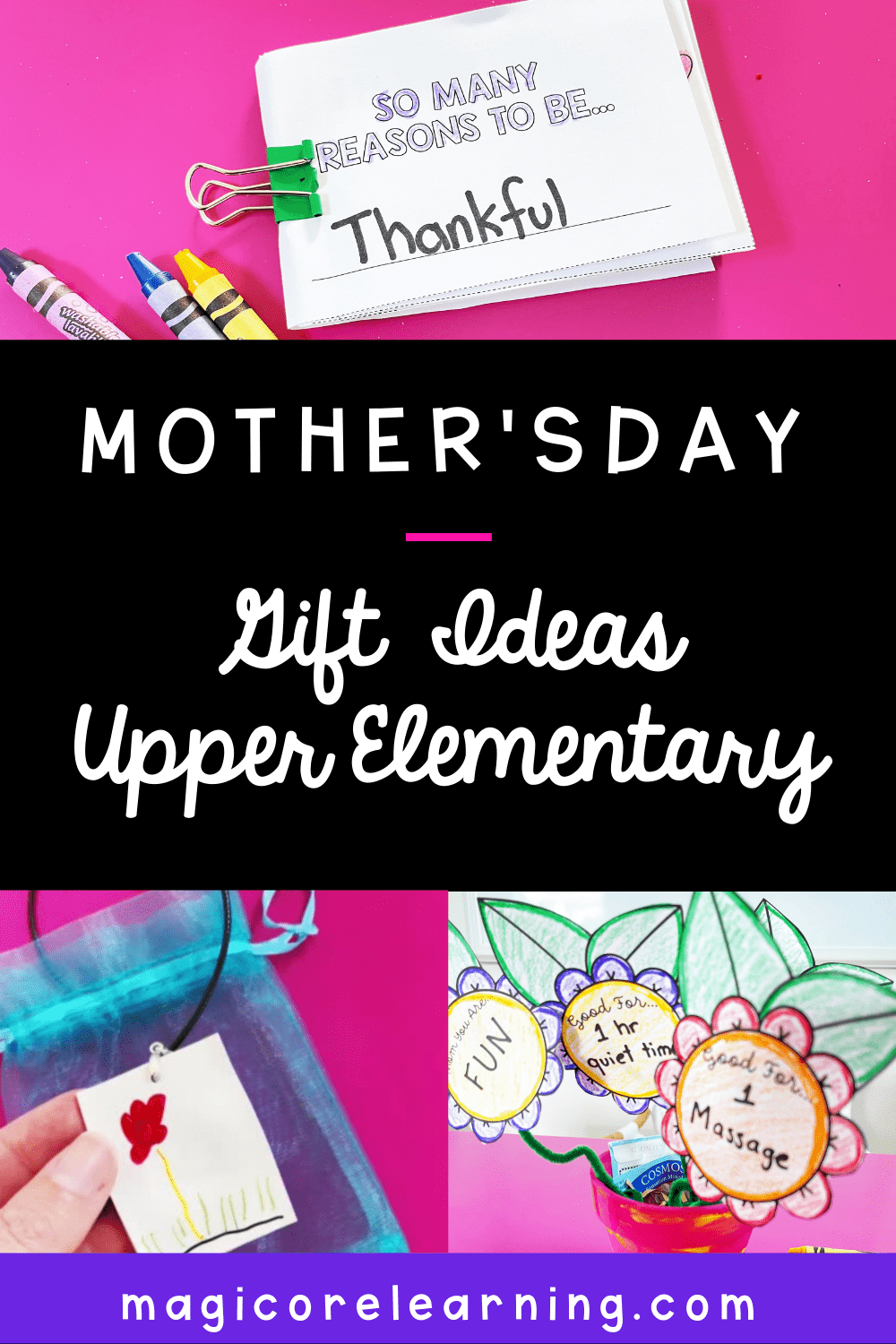 Mother's Day Gift Ideas for Elementary School Teachers Pin