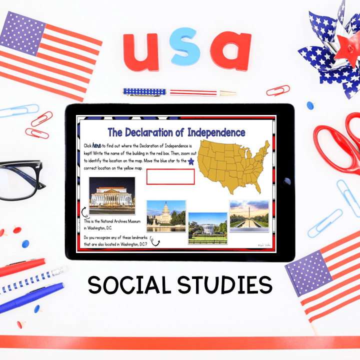 Virtual Field Trip: Independence Day 4th of July - Google Slides & Seesaw - Image 2
