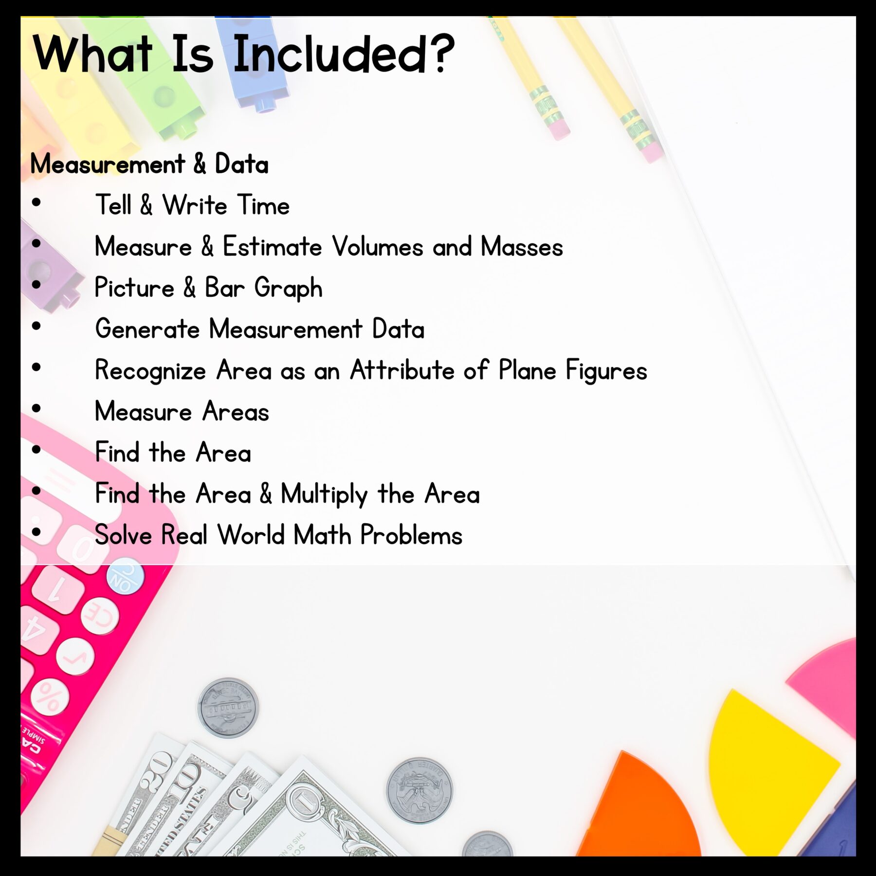 Measurement and Data - 3rd Grade Math Task Card Bundle - Image 2