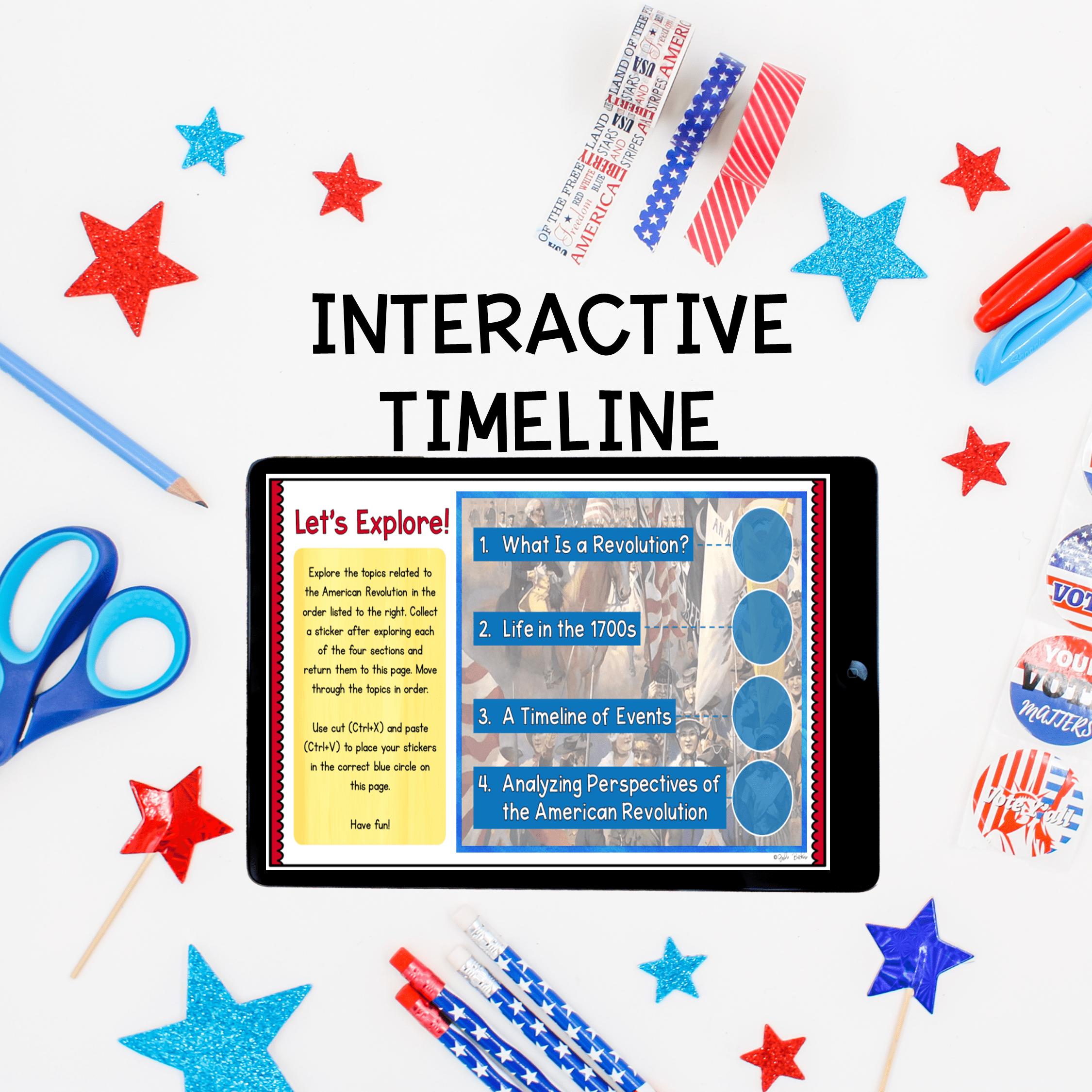 Virtual Field Trip The American Revolutionary War Google Seesaw Digital Activity - Image 4