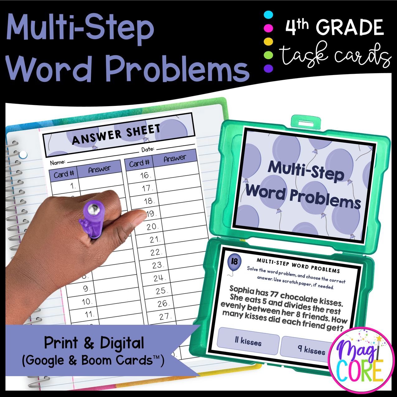 Operations and Algebraic Thinking - 4th Grade Math Task Card Bundle - Image 10