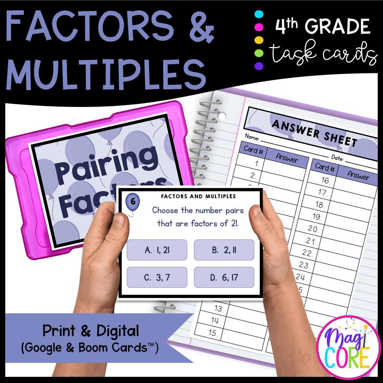 Operations and Algebraic Thinking - 4th Grade Math Task Card Bundle - Image 14