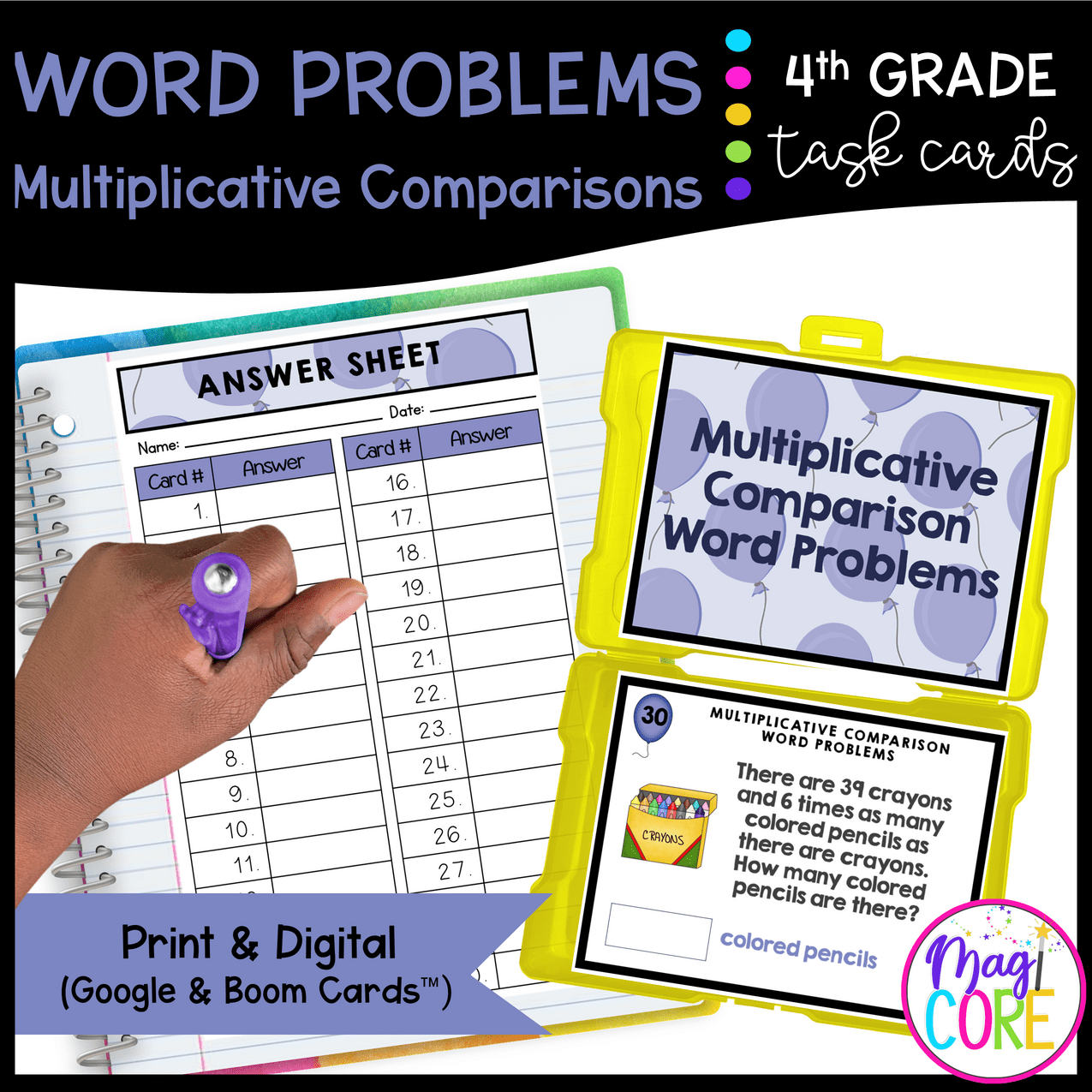 Operations and Algebraic Thinking - 4th Grade Math Task Card Bundle - Image 6