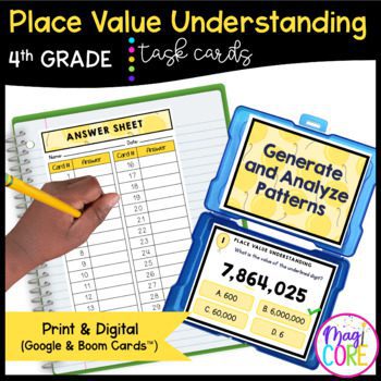 Number & Operations in Base Ten - 4th Grade Math Task Card Bundle - Image 2