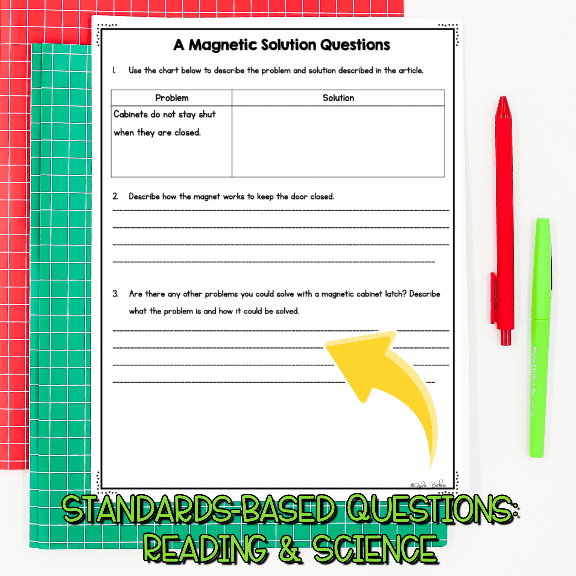 Magnetic Design Solution NGSS 3-PS2-4 Science Differentiated Reading Passages - Image 3
