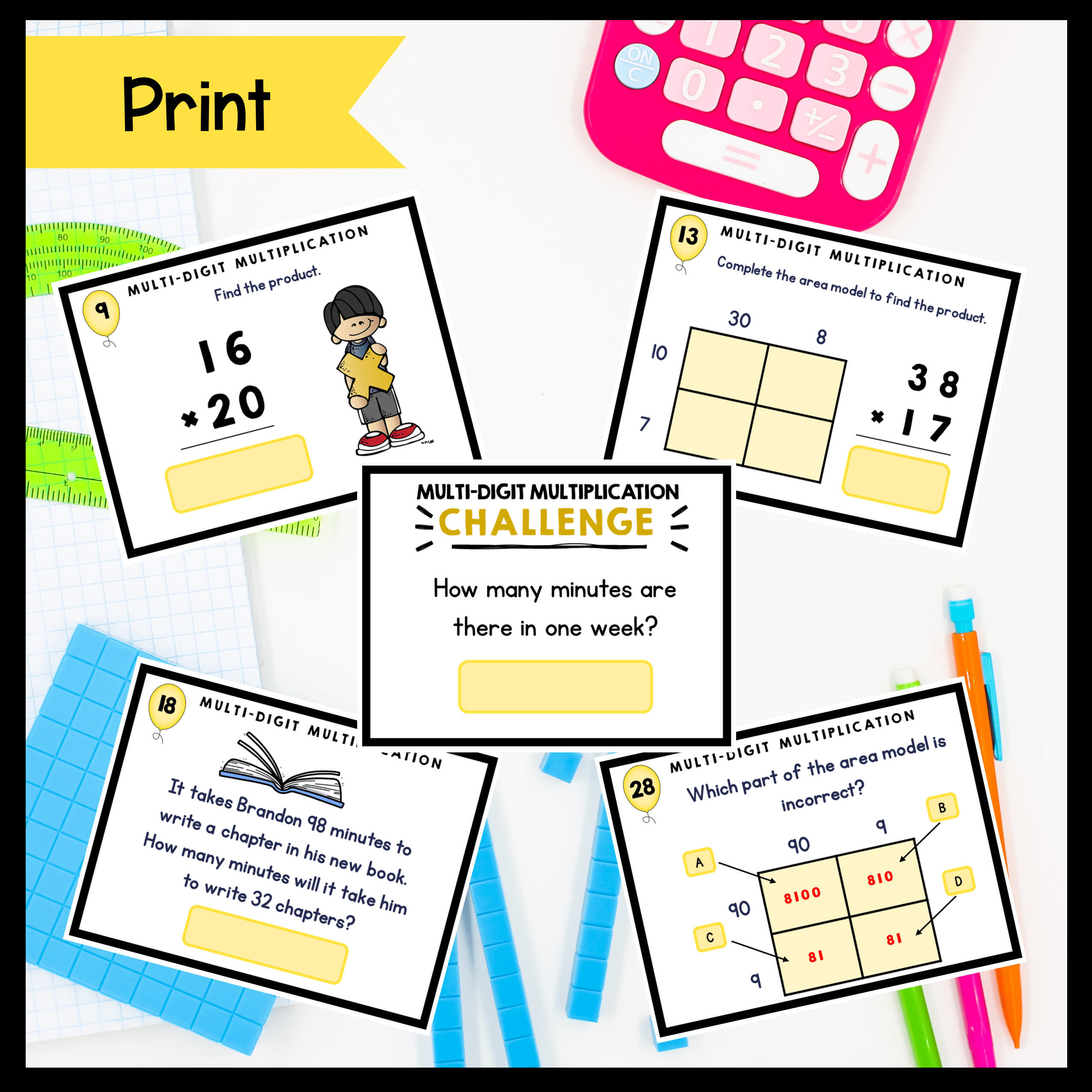Number & Operations in Base Ten - 4th Grade Math Task Card Bundle - Image 19