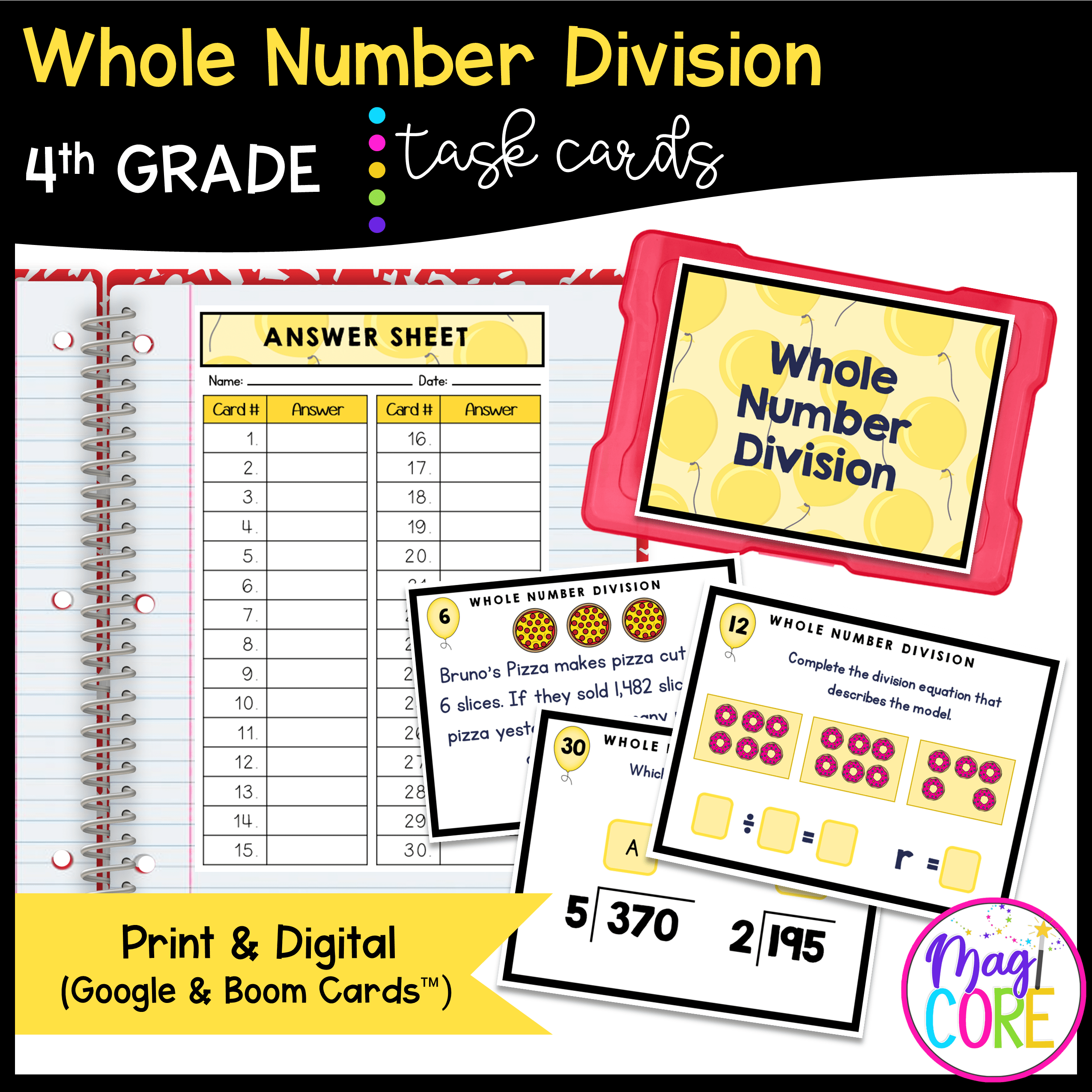 Number & Operations in Base Ten - 4th Grade Math Task Card Bundle - Image 22