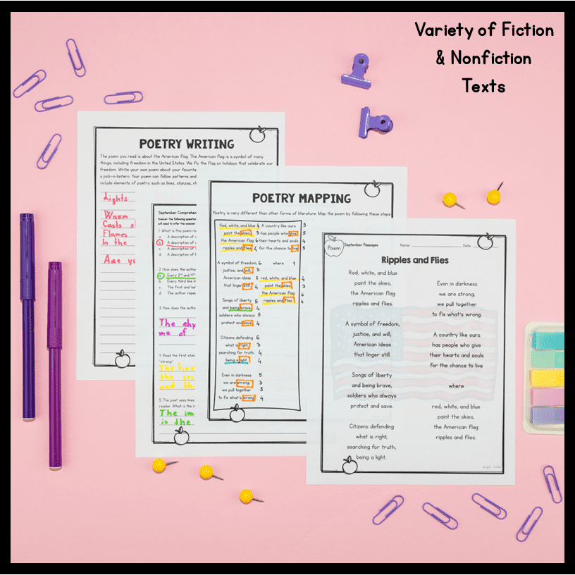 September Lexile Leveled Differentiated Reading Passages - 4th & 5th Grade - Image 4