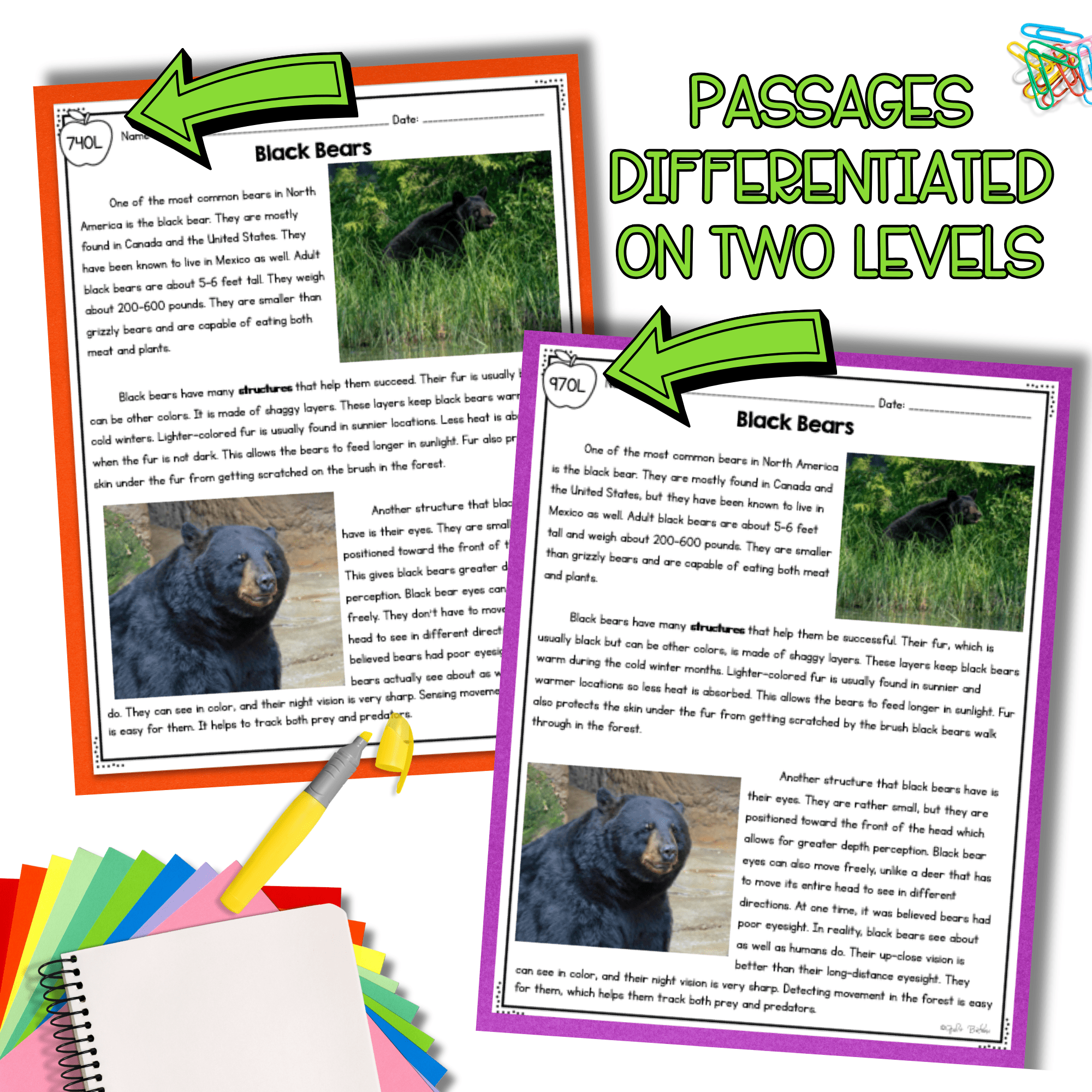 Structures & Senses Science Differentiated Passages BUNDLE - 4th Grade - Image 3