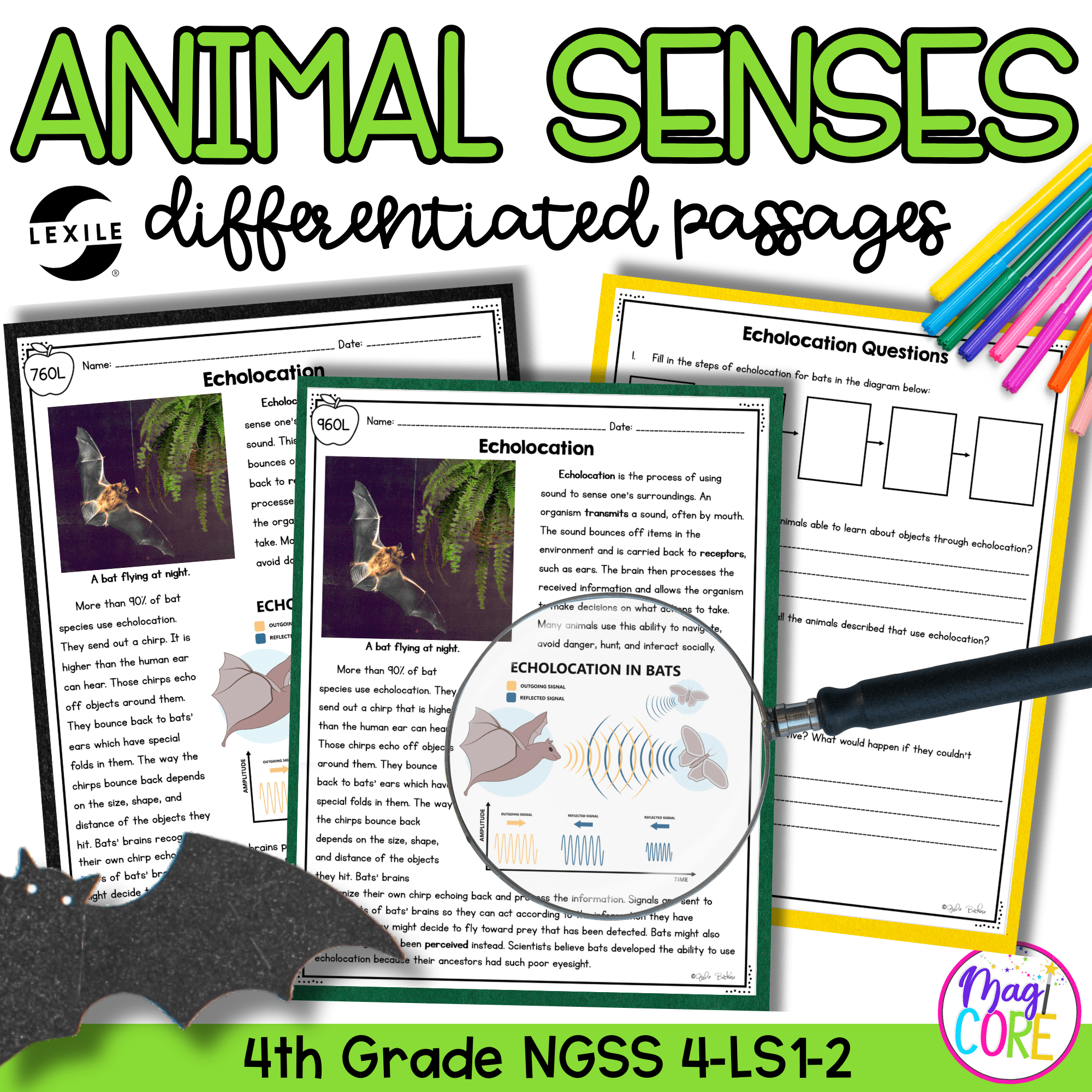 Structures & Senses Science Differentiated Passages BUNDLE - 4th Grade - Image 6