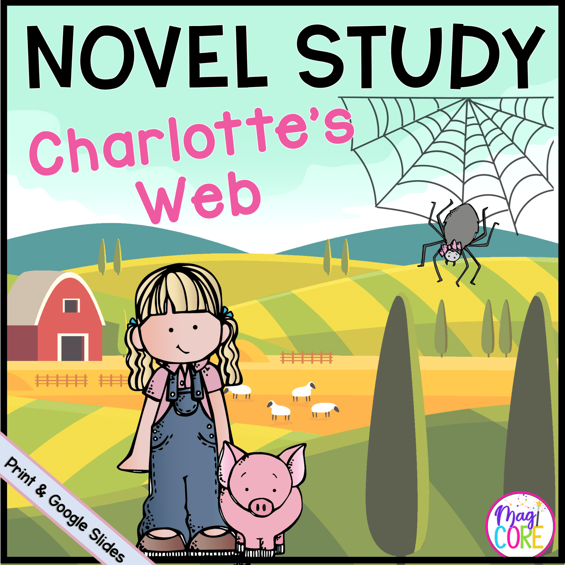 Charlotte's Web Novel Study Reading Comprehension