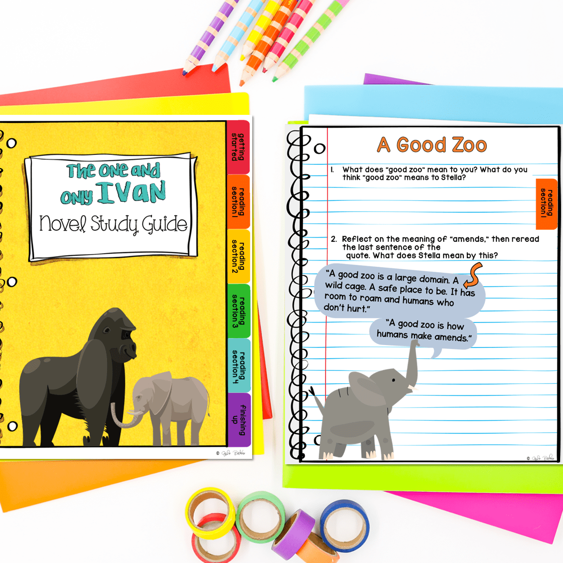 The One and Only Ivan Novel Study Reading Comprehension - Image 2