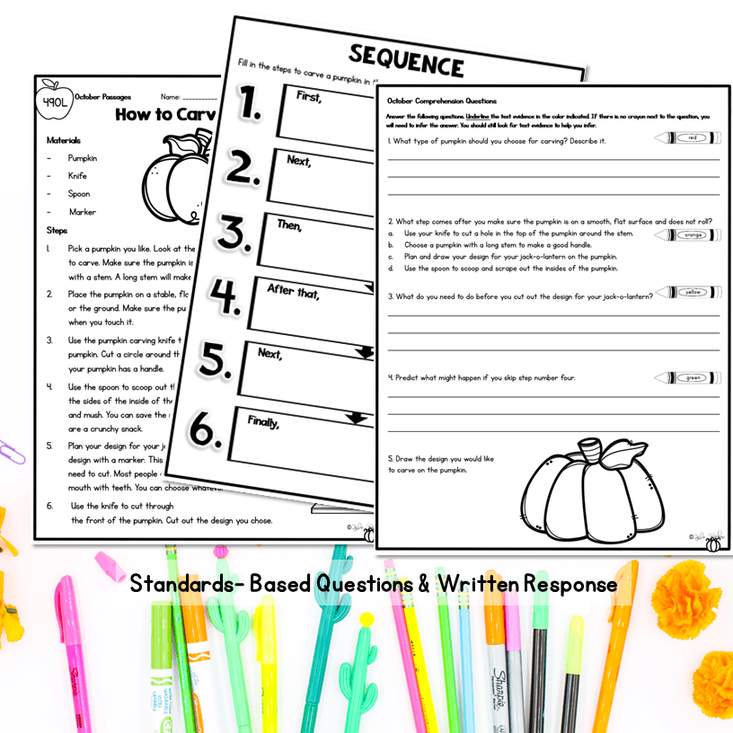 October Lexile Leveled Differentiated Reading Passages - 2nd & 3rd Grade - Image 4