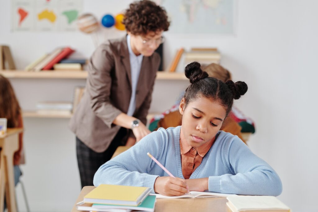When its time to teach division to upper elementary students, use graph paper. This is a game changer to keep students’ numbers in the right places and lined up with the right place values to subtract.