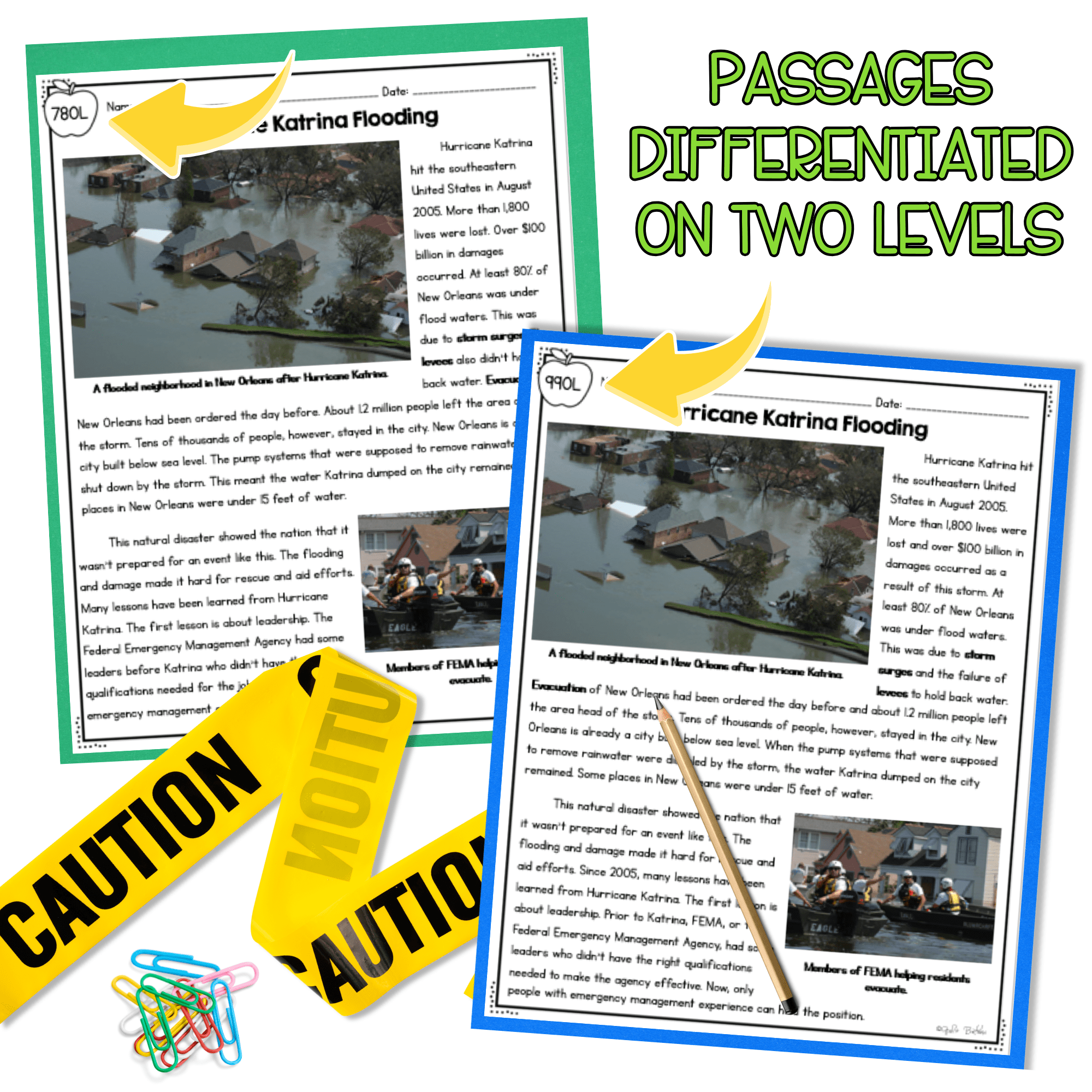 Natural Hazard Design Solution NGSS 4-ESS3-2 - Science Differentiated Passages - Image 2
